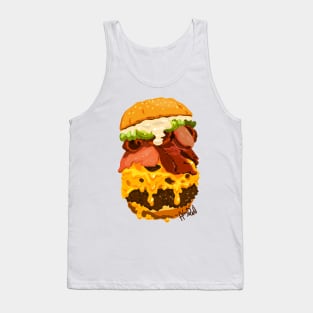 Cheeseburger with bacon Tank Top